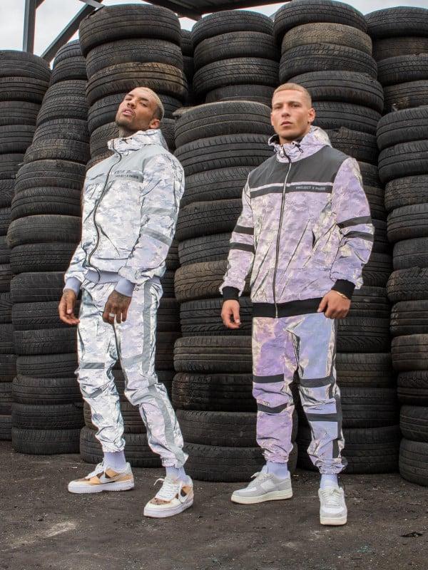 Project X Paris Pantalon De Jogging Bi-matière Réfléchissante Motif Camouflage "CAMO REFLECT"