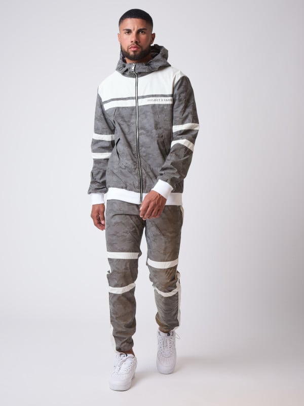 Project X Paris Pantalon De Jogging Bi-matière Réfléchissante Motif Camouflage "CAMO REFLECT"