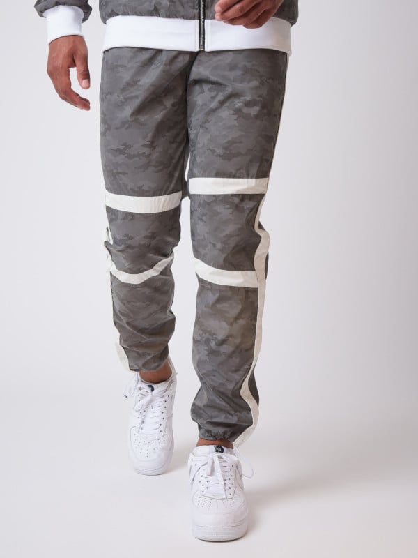 project x paris Pantalon de jogging bi-matière réfléchissante motif camouflage "CAMO REFLECT"