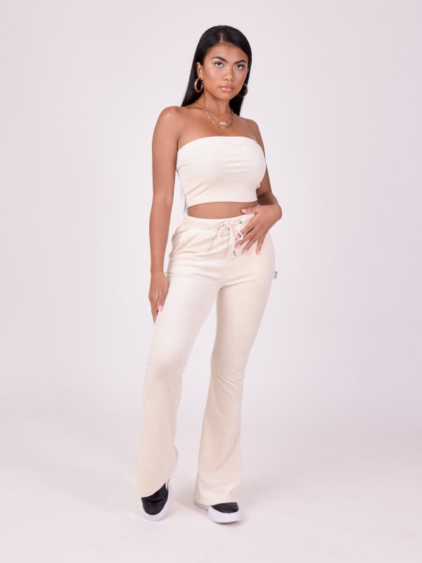 Project X Paris Pantalon évasé En Velours Double Logo