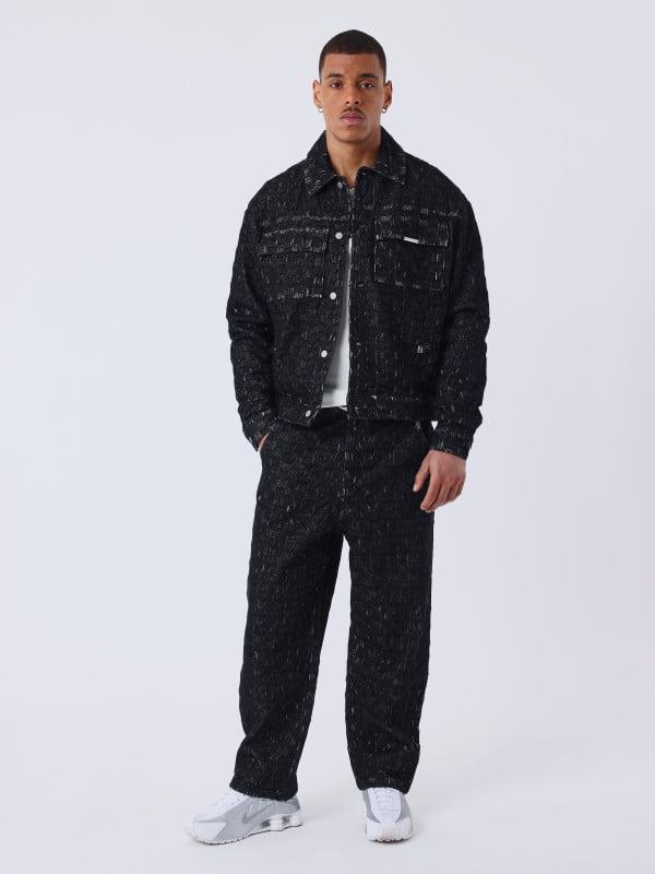 Project X Paris Pantalon Kalash X PXP En Denim A Motif Damier