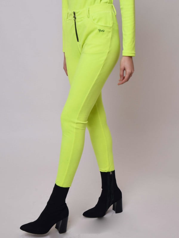 Project X Paris Pantalon Velvet Avec Passant Zip Rond