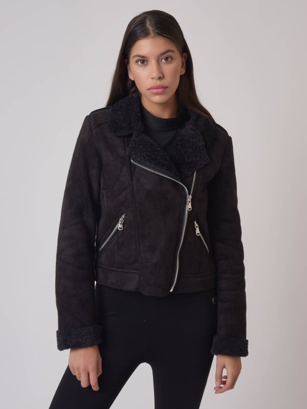 Project X Paris Perfecto En Daim Doublure Imitation Peau De Mouton