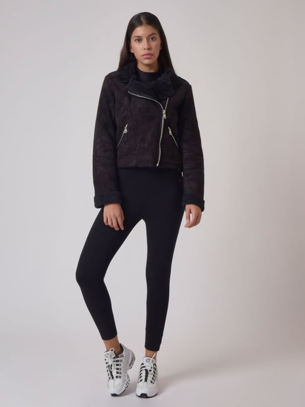 Project X Paris Perfecto En Daim Doublure Imitation Peau De Mouton