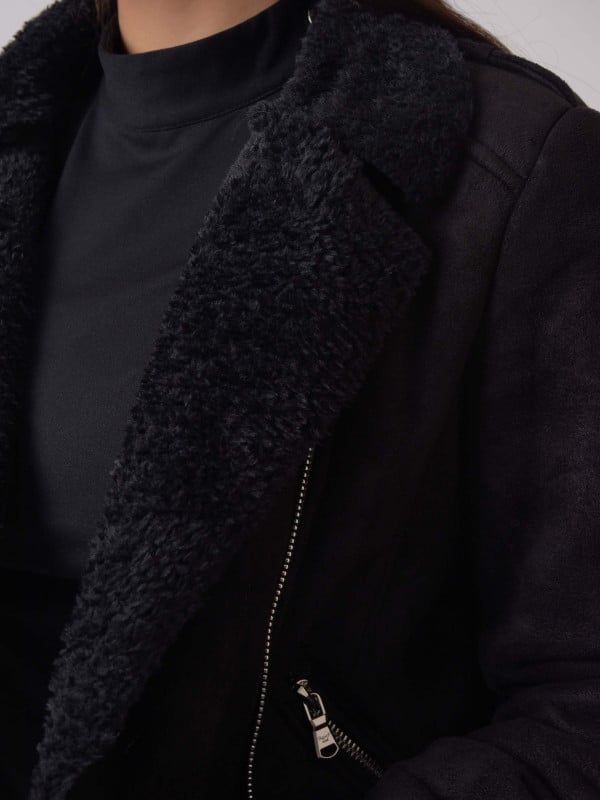 Project X Paris Perfecto En Daim Doublure Imitation Peau De Mouton