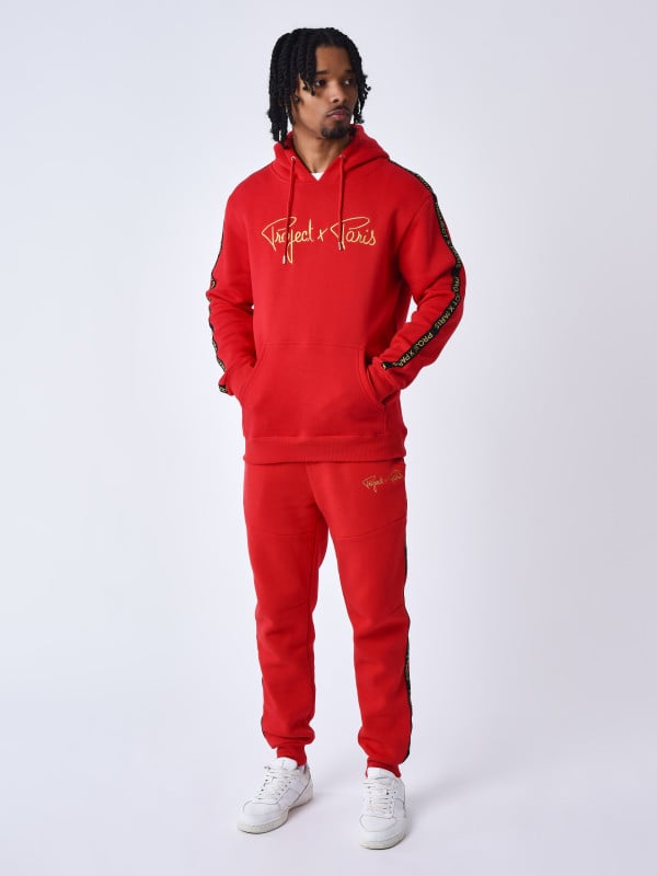 project x paris Bas de jogging à bande brodé