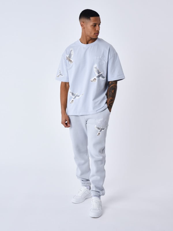 project x paris Bas de jogging à motif colombes