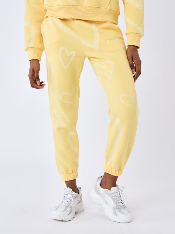 Project X Paris Bas De Jogging All Over Cœur