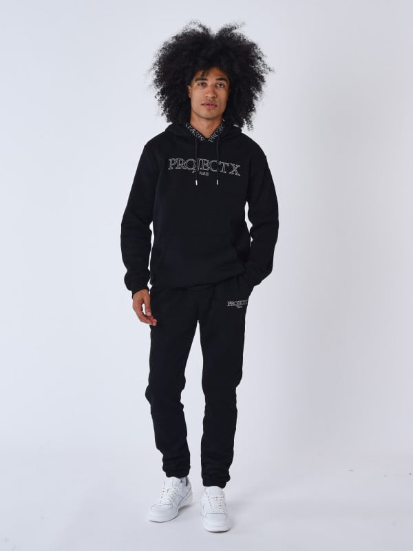 project x paris Bas de jogging broderie Contour