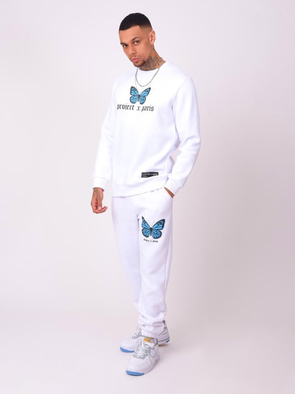 Project X Paris Bas De Jogging Impression Papillon