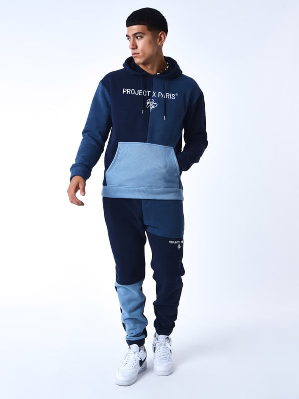 project x paris Bas de jogging tricolore en maille