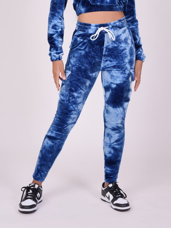 Project X Paris Bas De Jogging Velours Tie & Dye