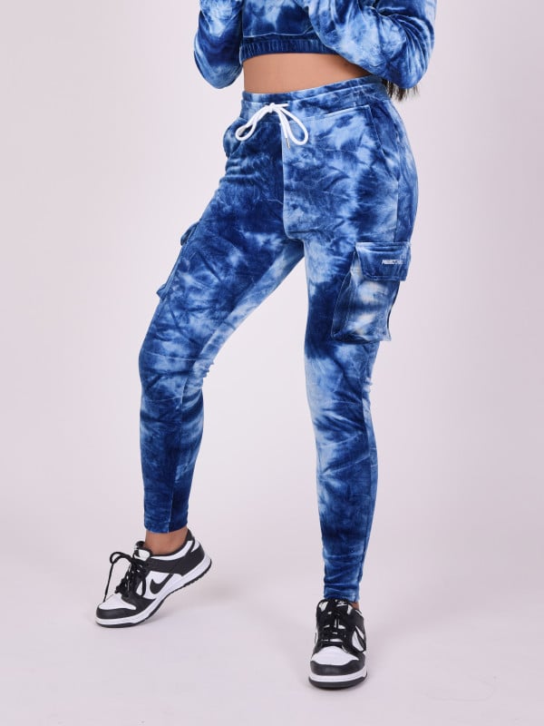 Project X Paris Bas De Jogging Velours Tie & Dye