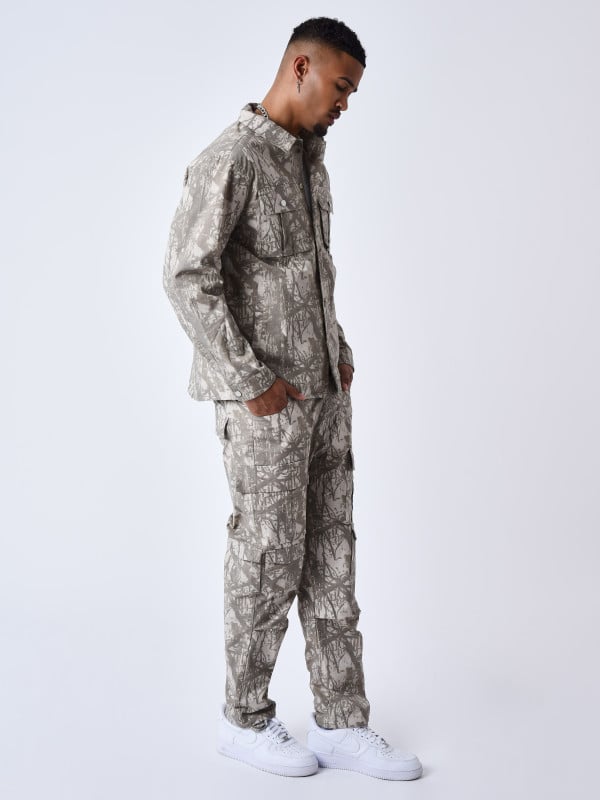 Project X Paris Cargo Multipoches Motif Branchage