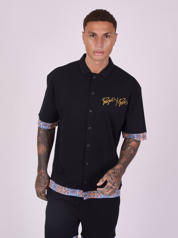 Project X Paris Chemise Avec Motifs "azulejos"