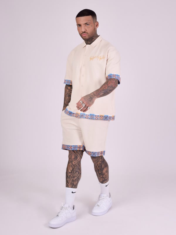 Project X Paris Chemise Avec Motifs "azulejos"