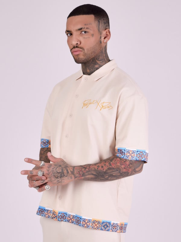 Project X Paris Chemise Avec Motifs "azulejos"