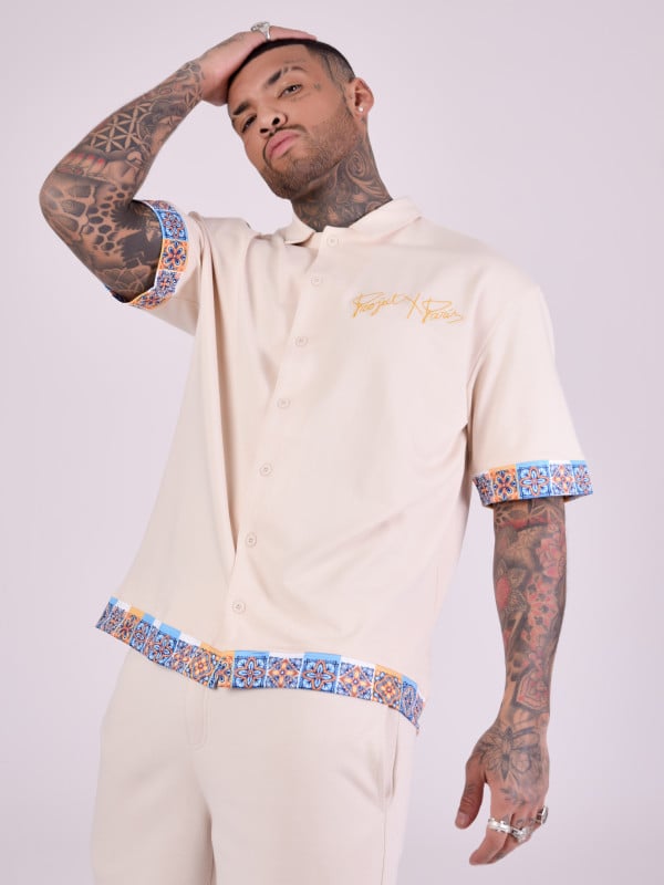 project x paris Chemise avec motifs "azulejos"