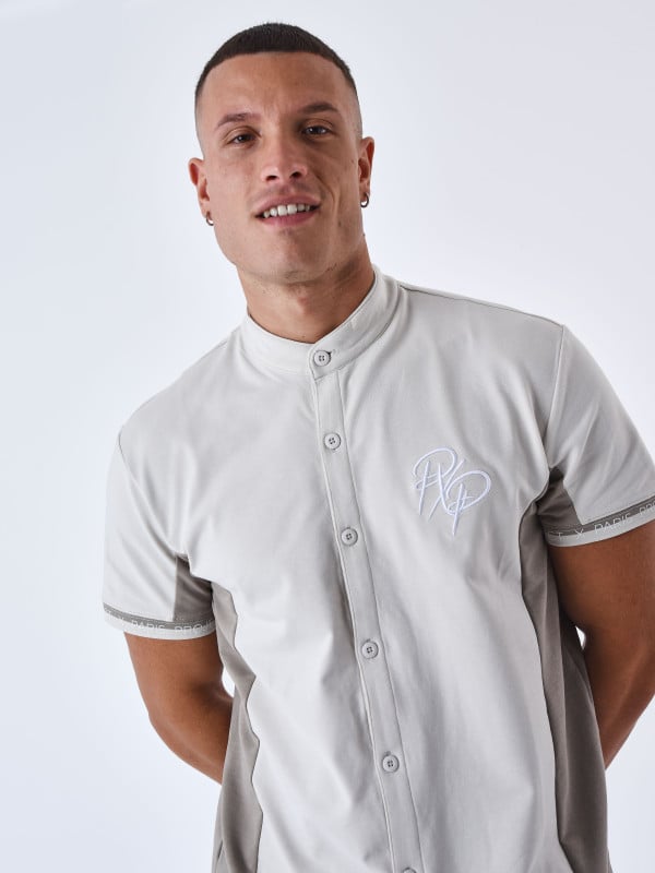 project x paris Chemise Col mao Bicolore