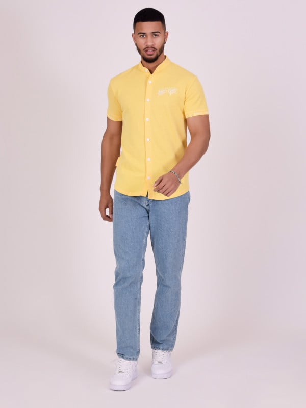 Project X Paris Chemise Col Mao Style Maille