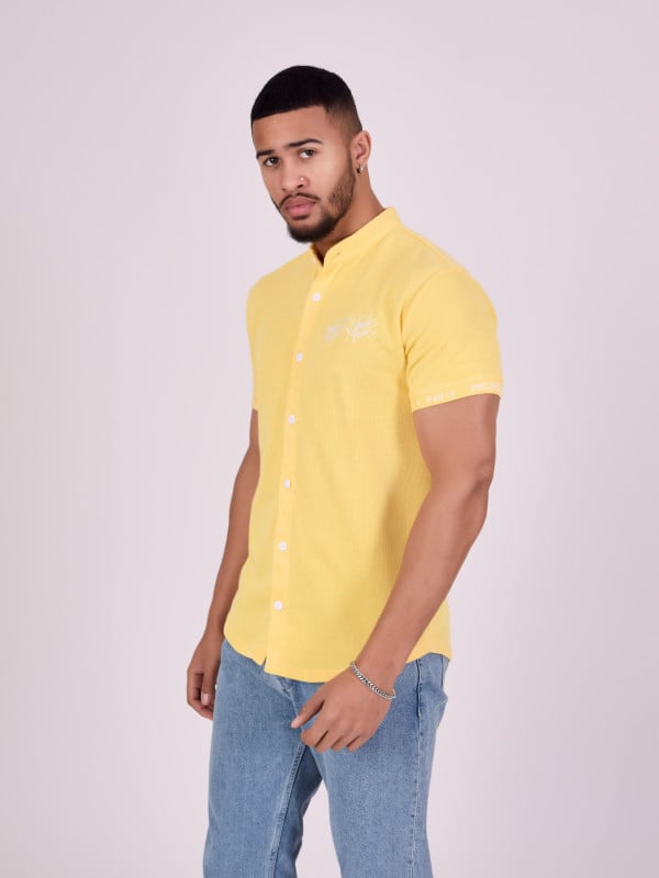 Project X Paris Chemise Col Mao Style Maille