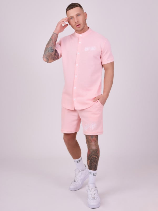 Project X Paris Chemise Col Mao Style Maille
