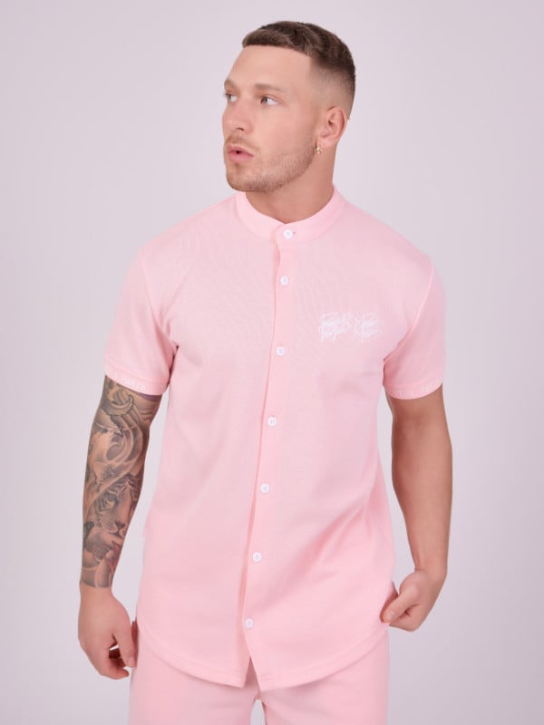 Project X Paris Chemise Col Mao Style Maille