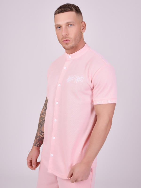Project X Paris Chemise Col Mao Style Maille