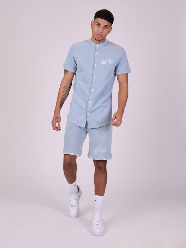 Project X Paris Chemise Col Mao Style Maille