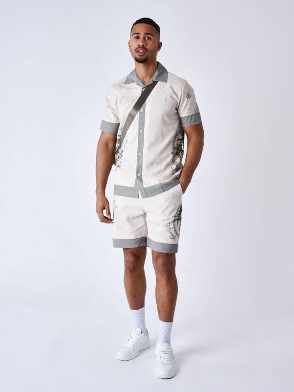 Project X Paris Chemise Imprimé Palmier