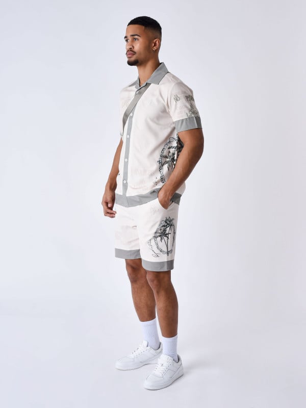 Project X Paris Chemise Imprimé Palmier