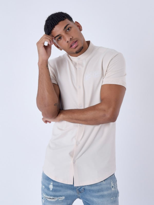 Project X Paris Chemise Manches Courtes Col Mao