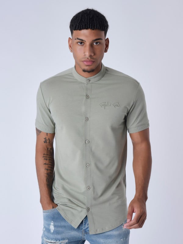Project X Paris Chemise Manches Courtes Col Mao