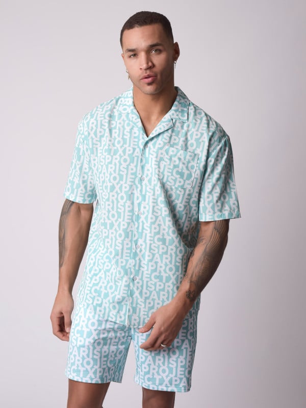Project X Paris Chemise Manches Courtes Full Logo