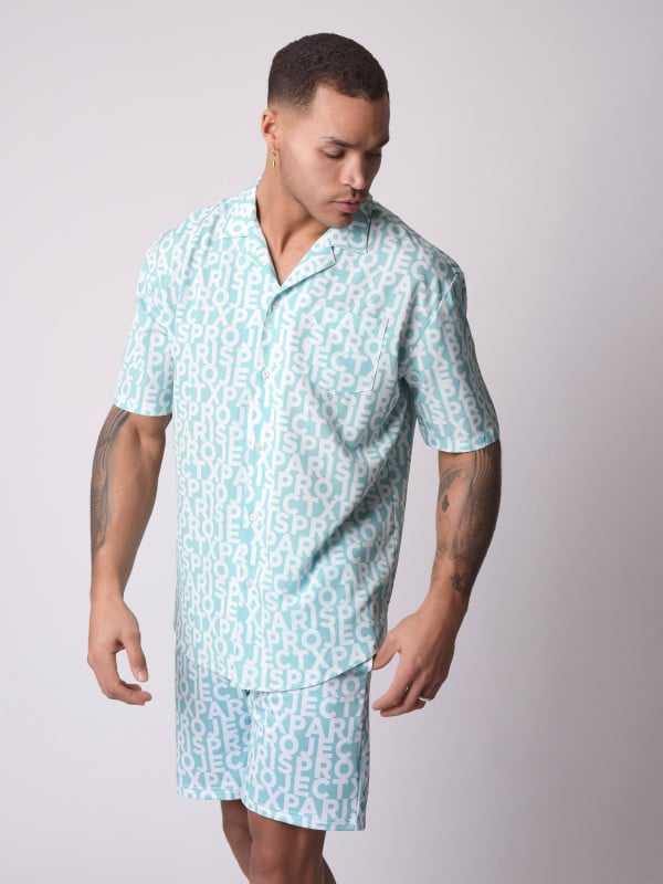 Project X Paris Chemise Manches Courtes Full Logo