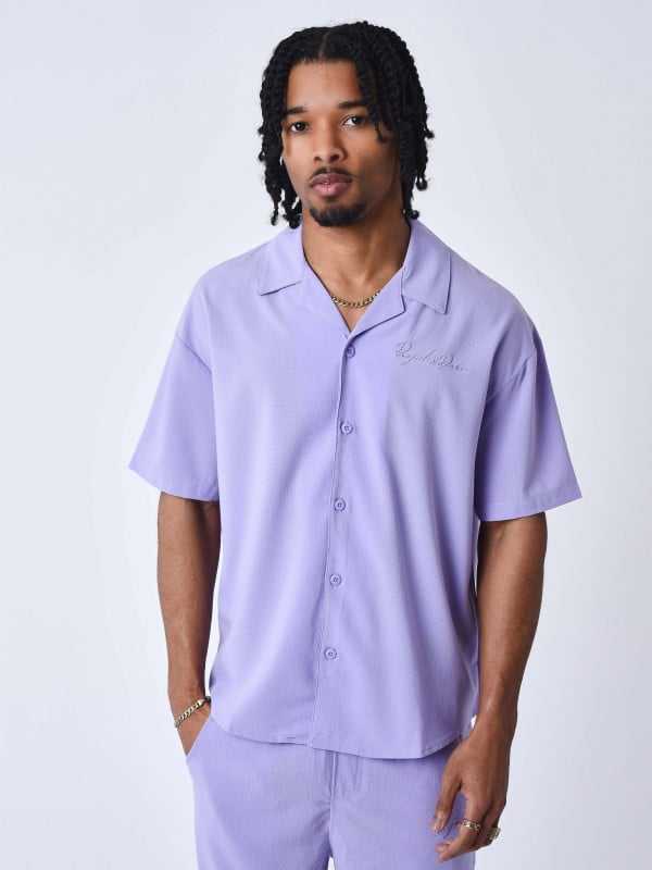 project x paris Chemise texturé brodé