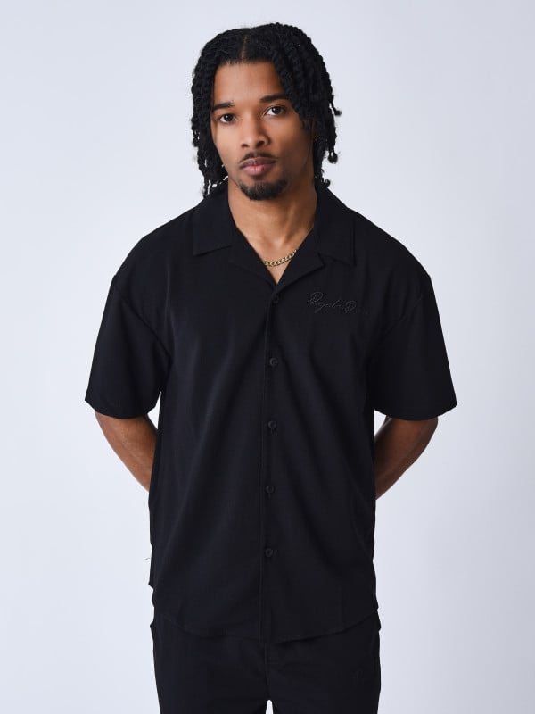 project x paris Chemise texturé brodé