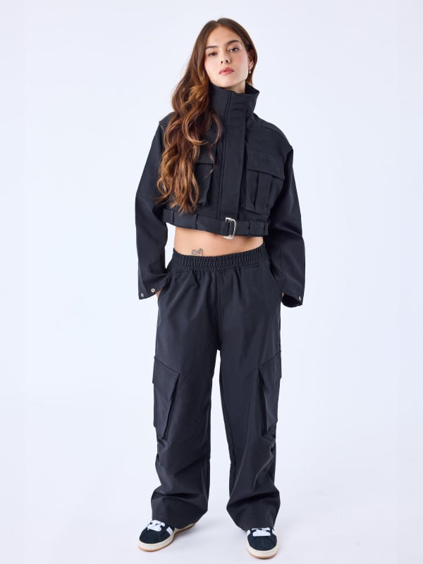 Project X Paris Coupe-vent Crop Zippé