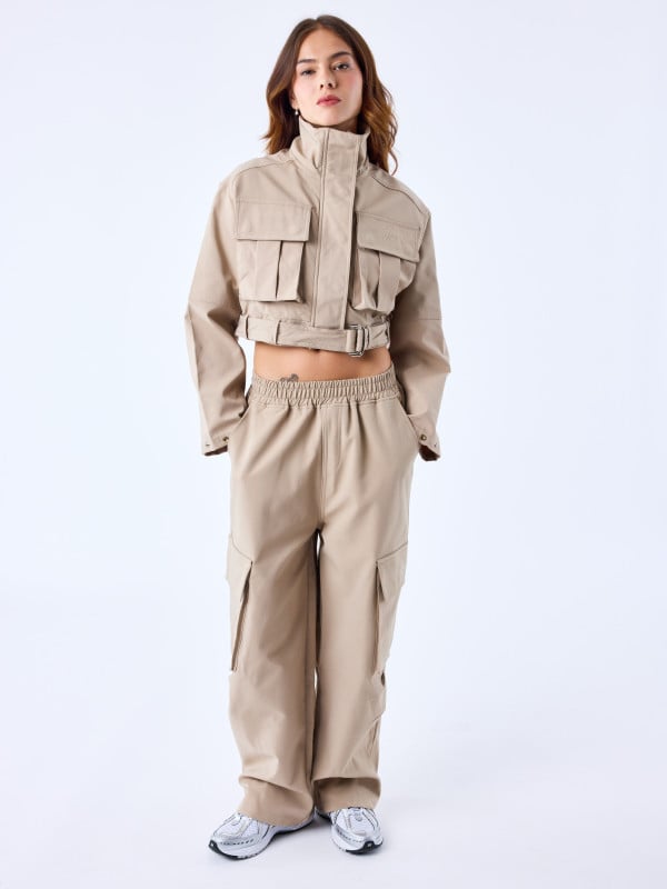 Project X Paris Coupe-vent Crop Zippé