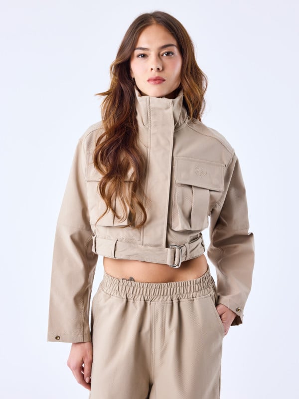 project x paris Coupe-vent crop zippé