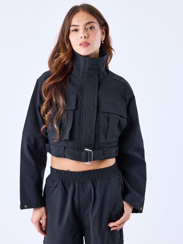 project x paris Coupe-vent crop zippé