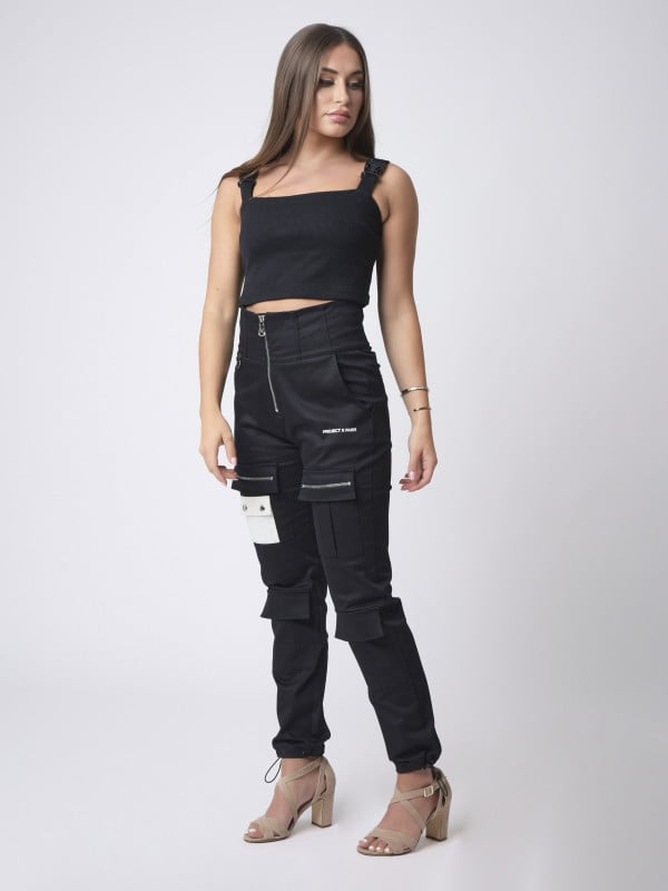 Project X Paris Crop Top Avec Clips Bretelle