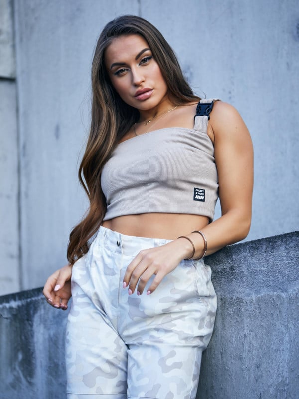 Project X Paris Crop Top Avec Clips Bretelle