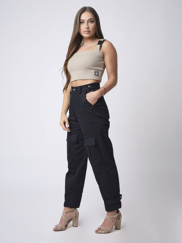 Project X Paris Crop Top Avec Clips Bretelle