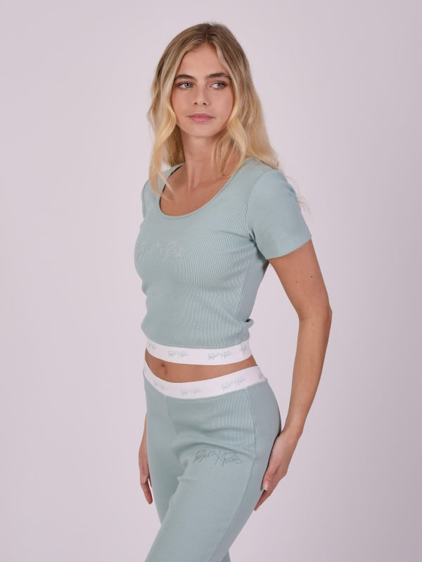 Project X Paris Crop Top Côtelé