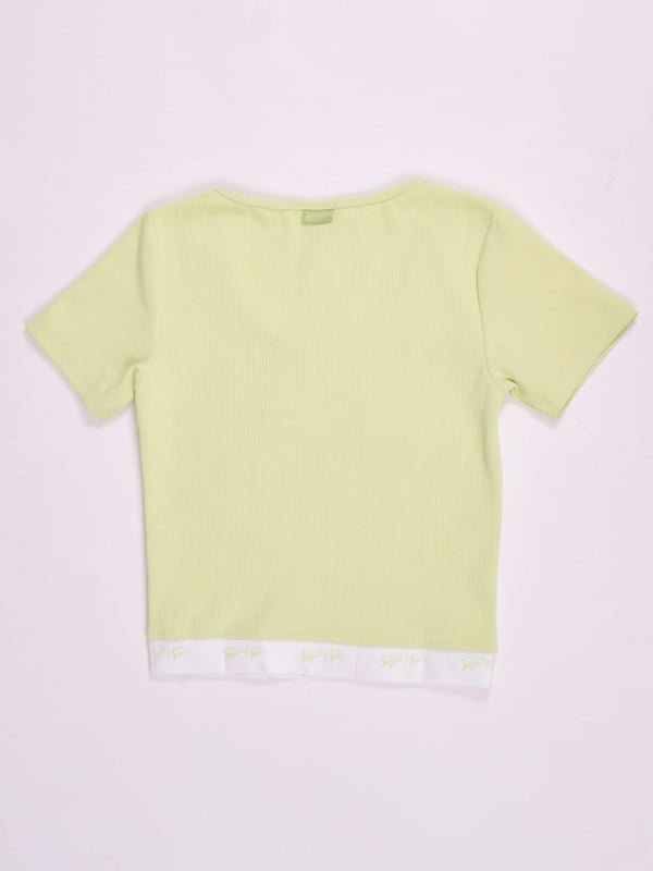 Project X Paris Crop Top Côtelé