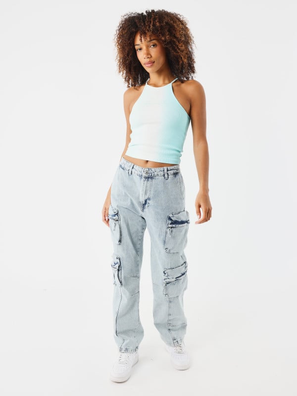 Project X Paris Crop Top Dégradé