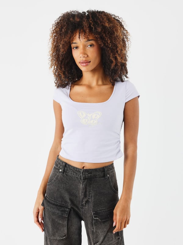 project x paris Crop top Papillon