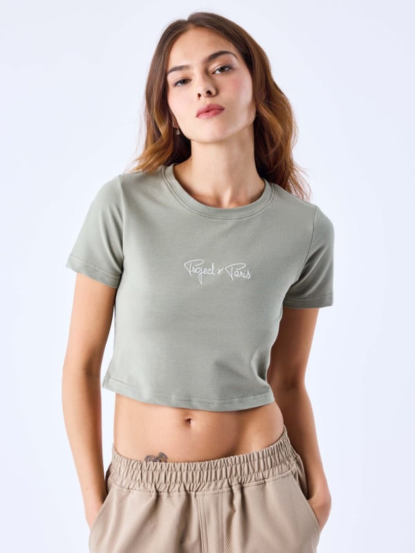 project x paris Crop top Signature