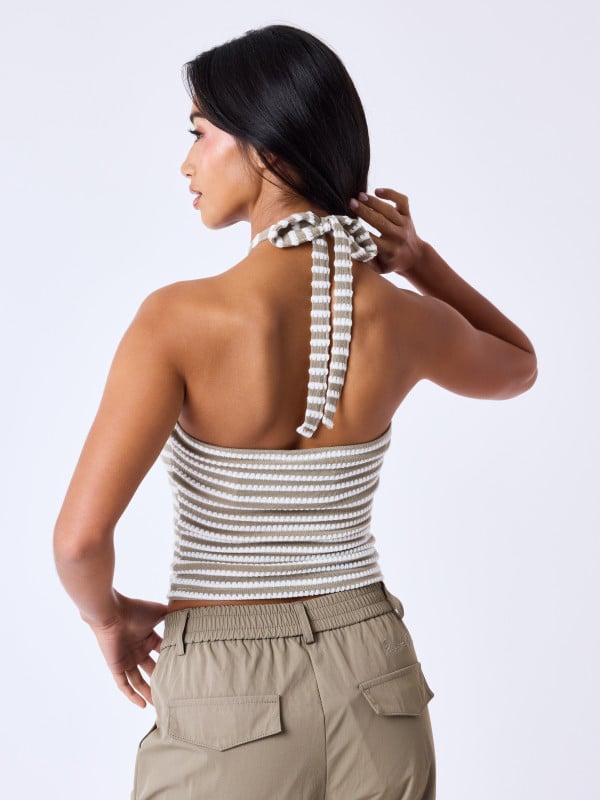 Project X Paris Crop Top Stripe